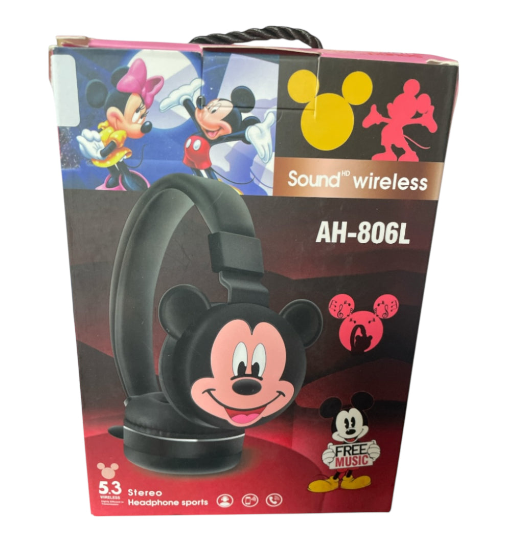 Mickey Mouse Wireless Bluetooth Headphones with Microphone