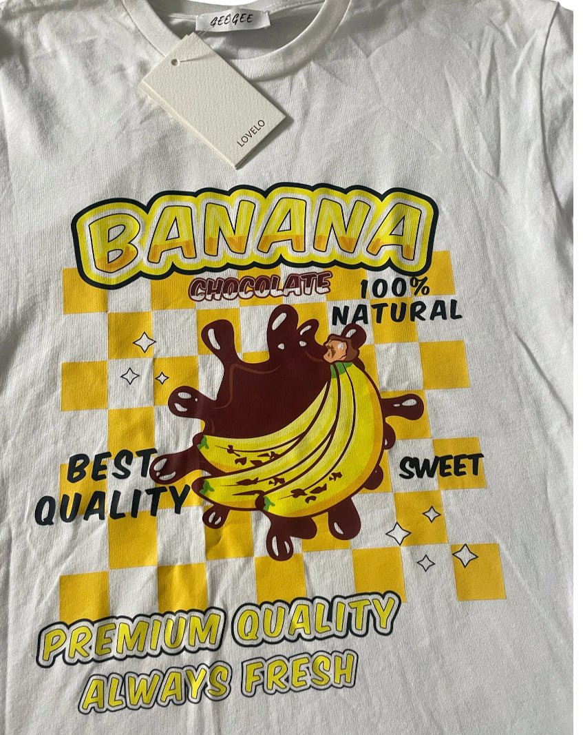 Gee Gee retro-inspired banana design Tee (Small)