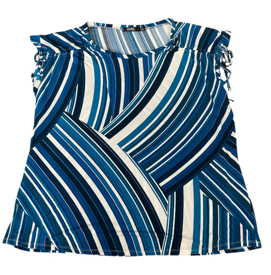 Cure Multi Blue Striped Blouse (1x)