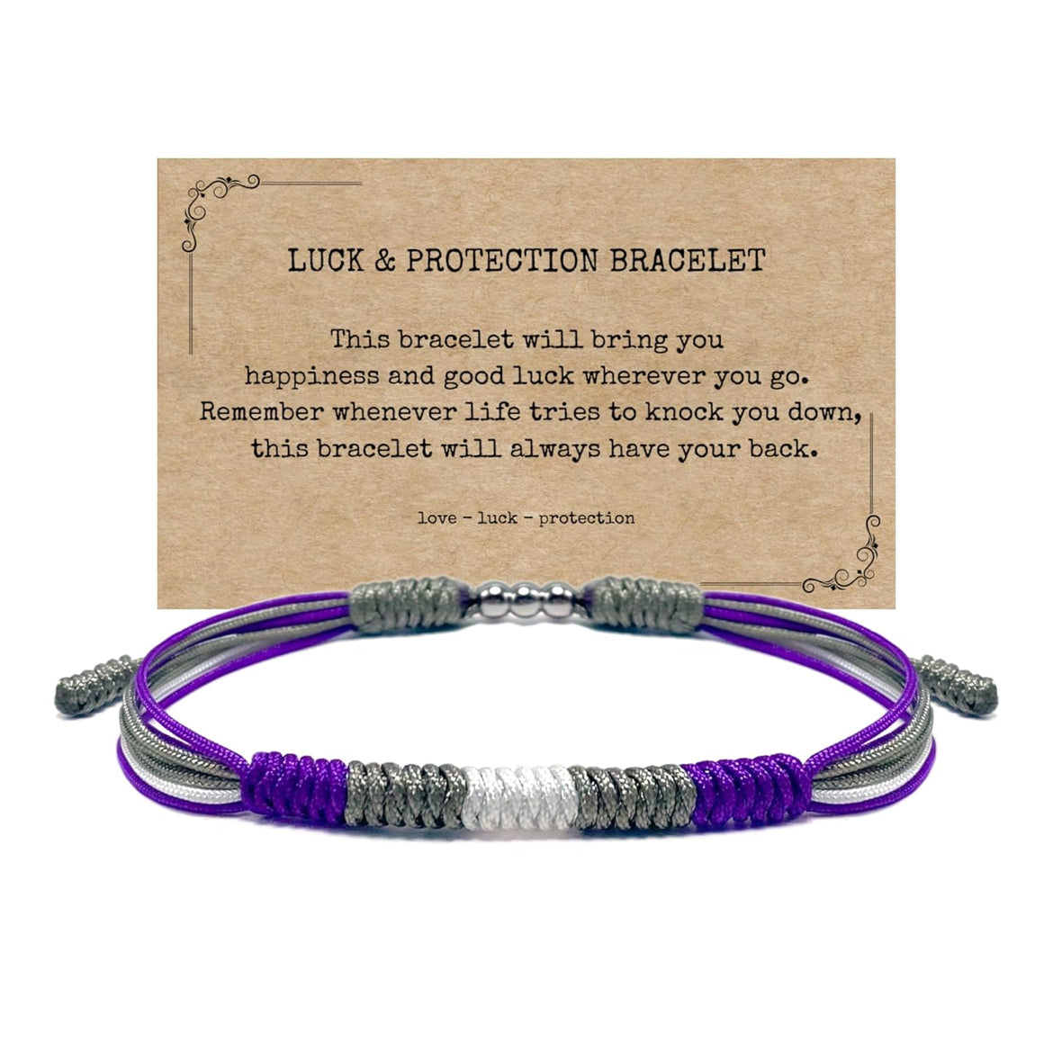 LAMIBEE Greysexual LGBTQ+ Boho String Bracelet