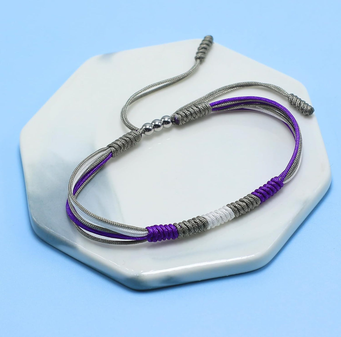 LAMIBEE Greysexual LGBTQ+ Boho String Bracelet