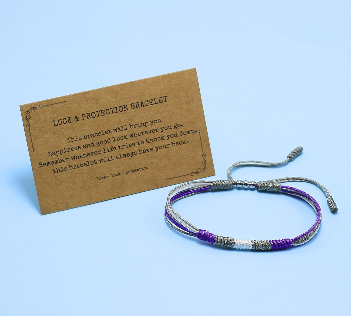 LAMIBEE Greysexual LGBTQ+ Boho String Bracelet