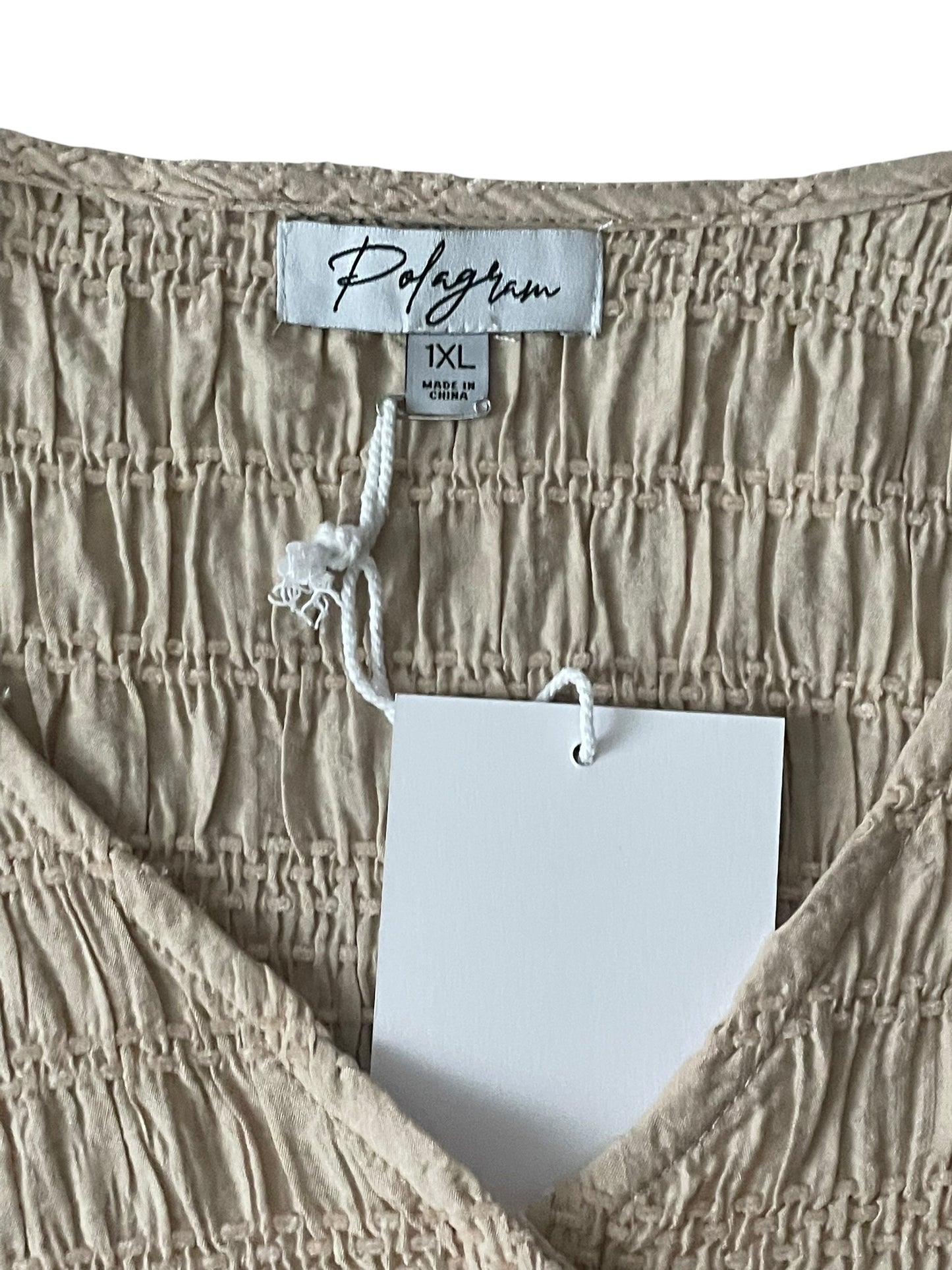 Polagram Tirered Crinkle Midi Dress (1x)