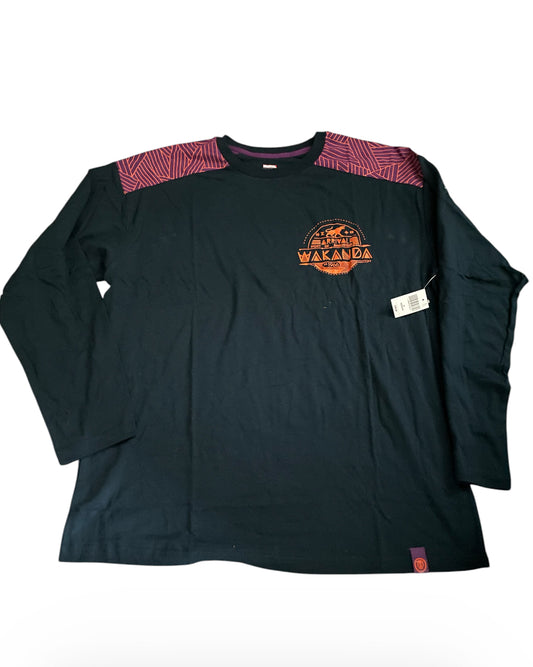 Marvel Black Panther "Port of Bashenga" long sleeve graphic t-shirt (Large)