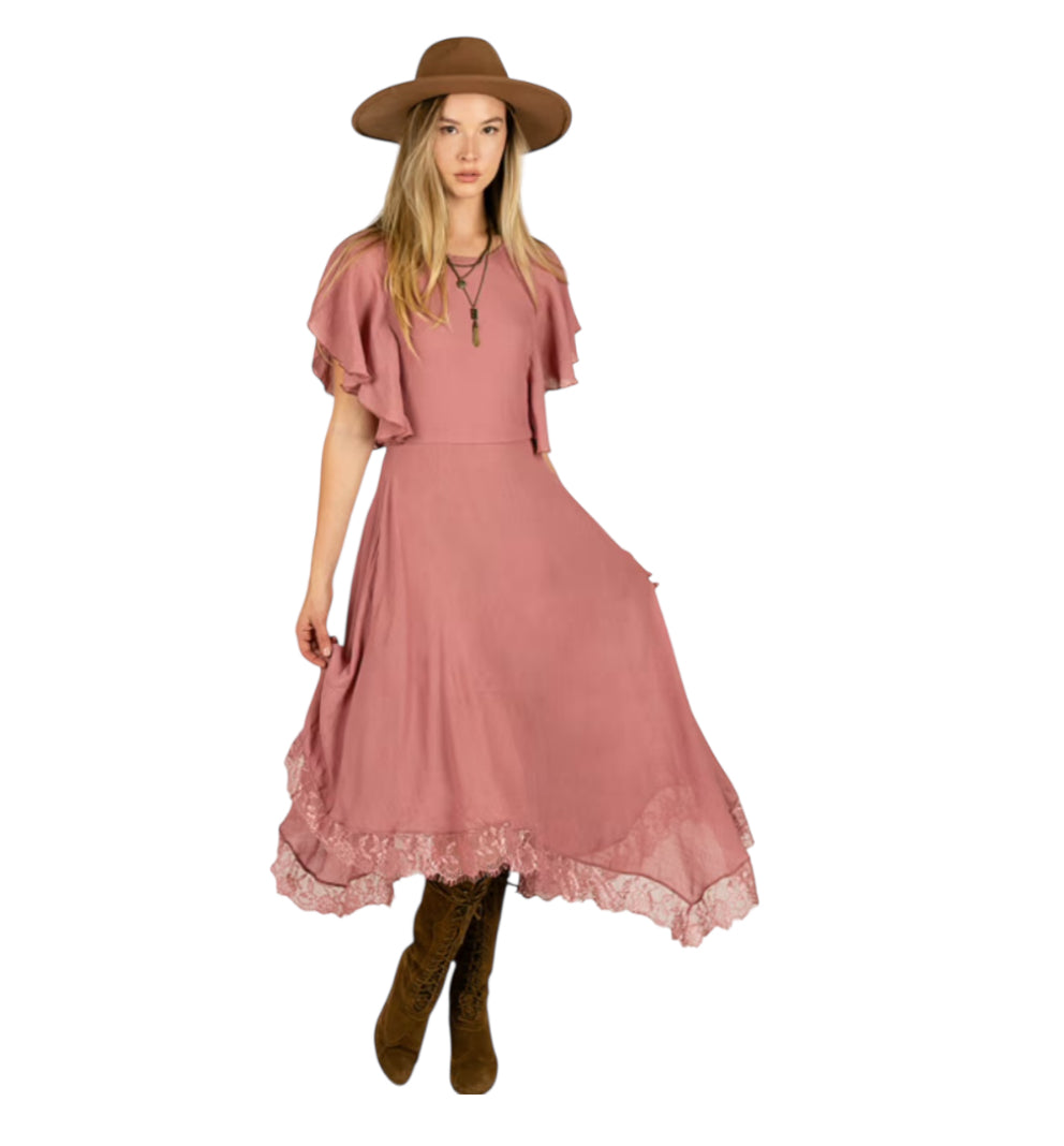 Mia Joy Lakynn Dress in Rose Petal (Large)