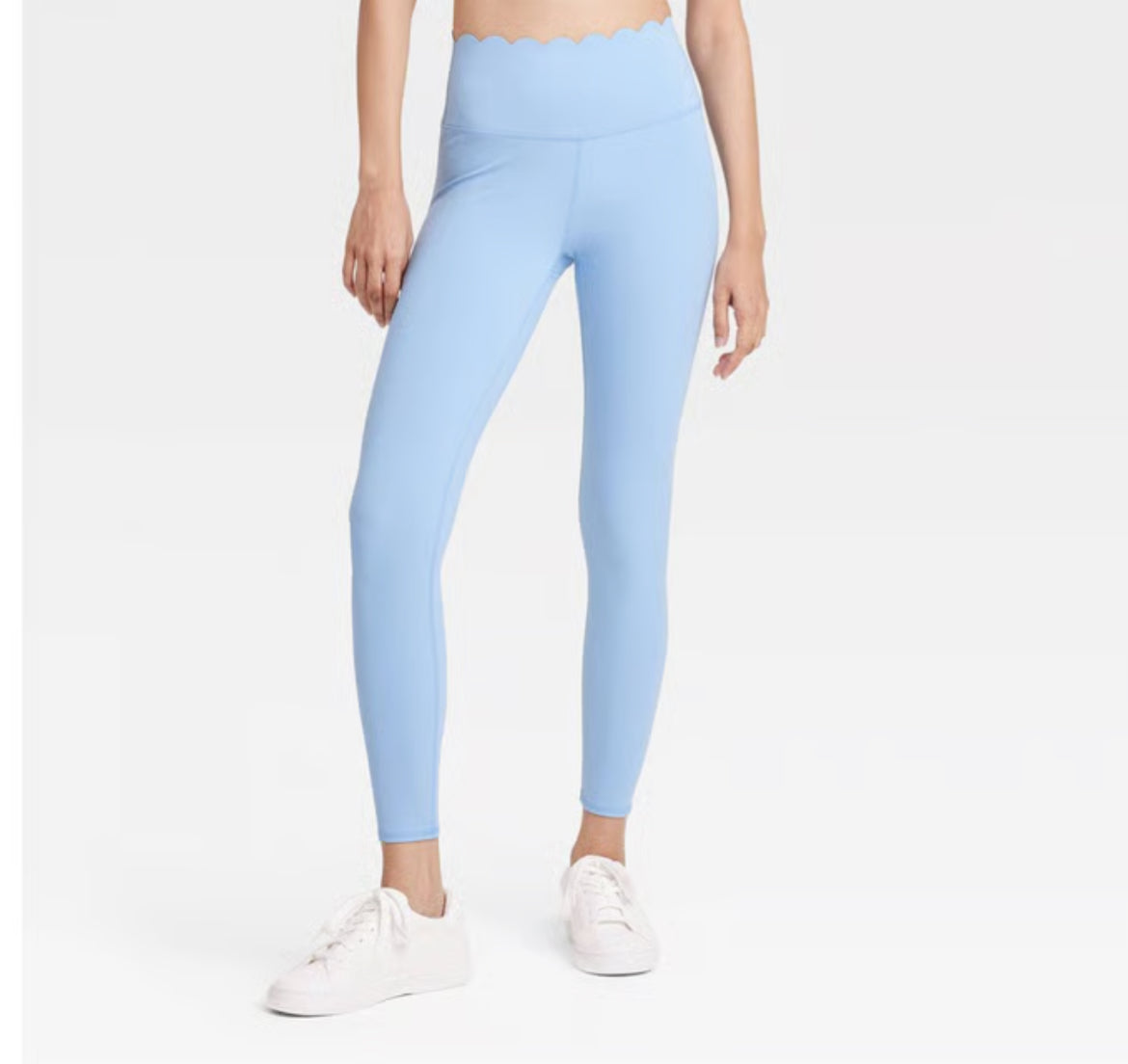 Joylab Scallop Detail High-Rise 7/8 Leggings (Large)