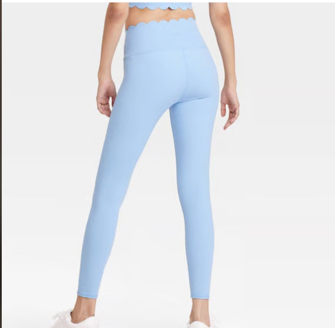 Joylab Scallop Detail High-Rise 7/8 Leggings (Large)
