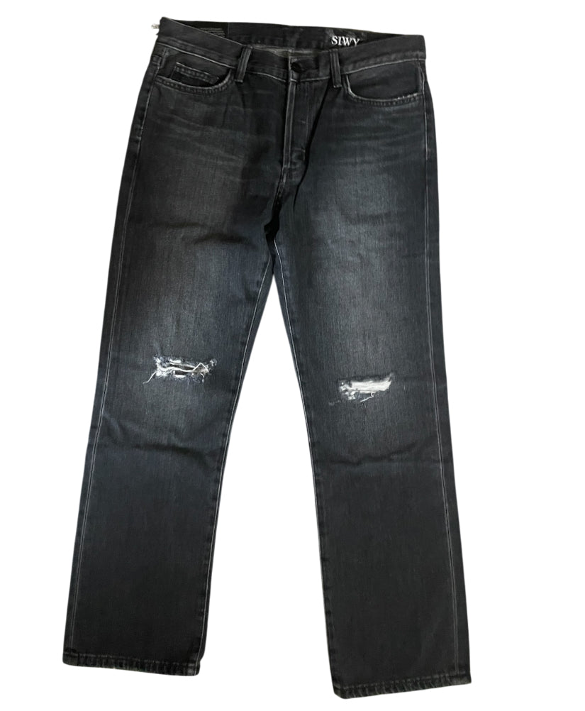 SIWY black distressed jeans (26)