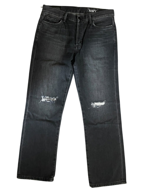 SIWY black distressed jeans (26)