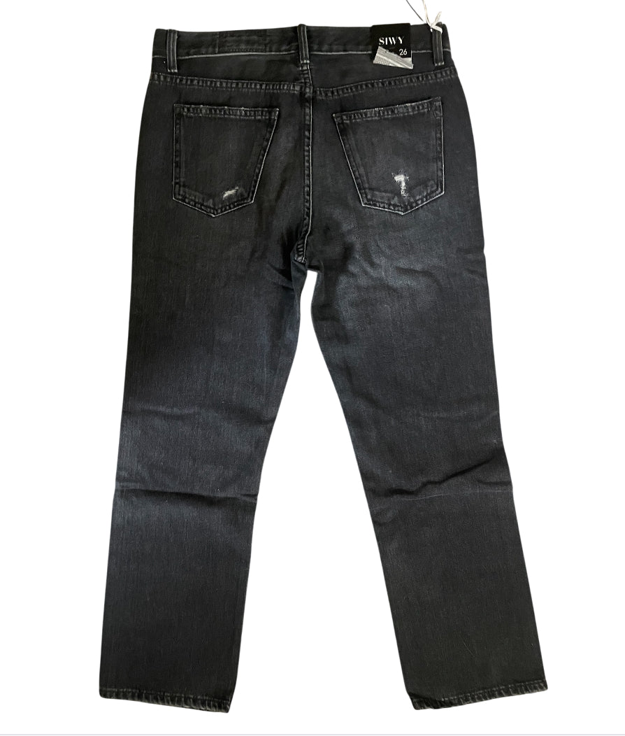 SIWY black distressed jeans (26)