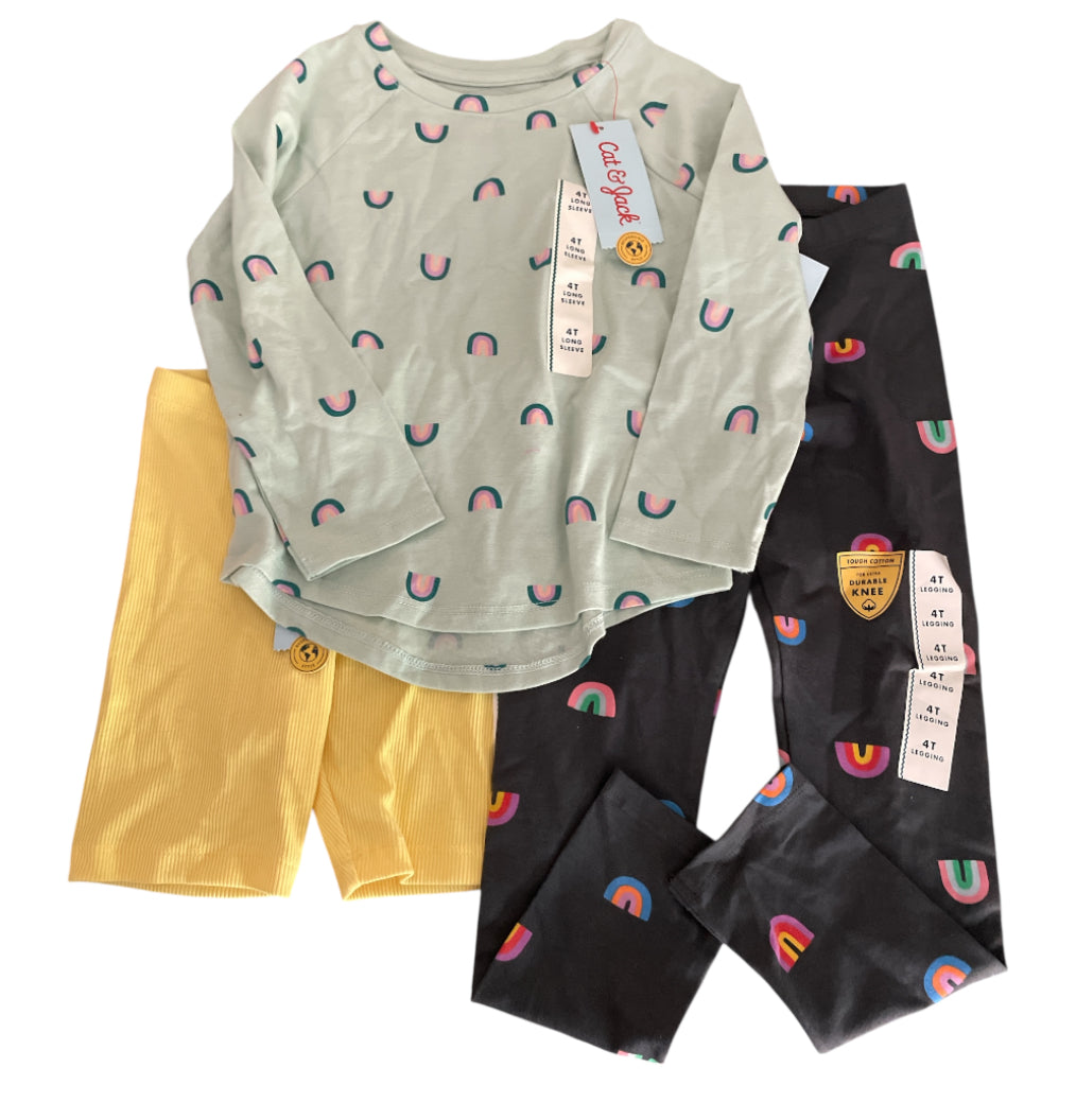 Cat & Jack Little Girls Rainbow Lot