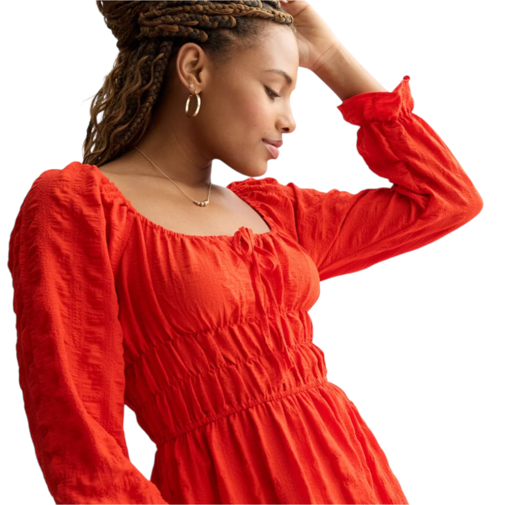 Liberty Love Olive Green Peasant Dress (X-Large)