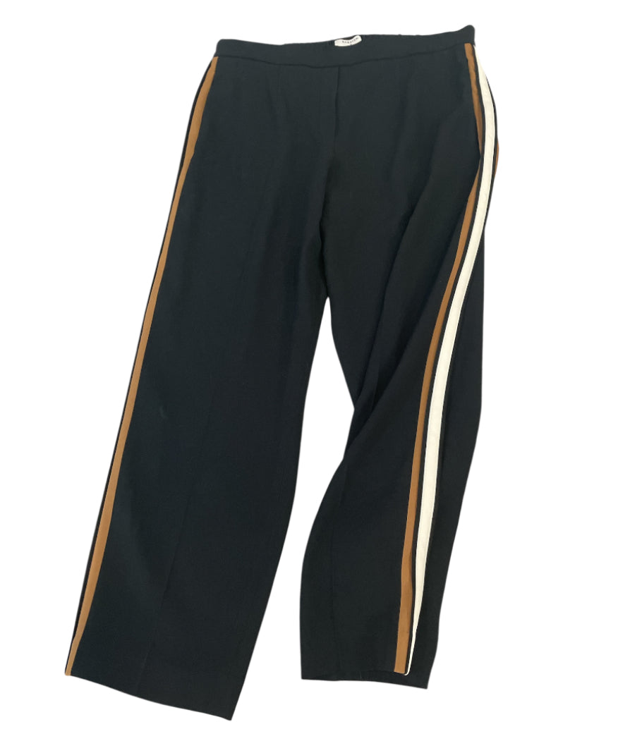 Aritzia Babaton Conan Black Side Stripe High Rise Cropped Pants (12)