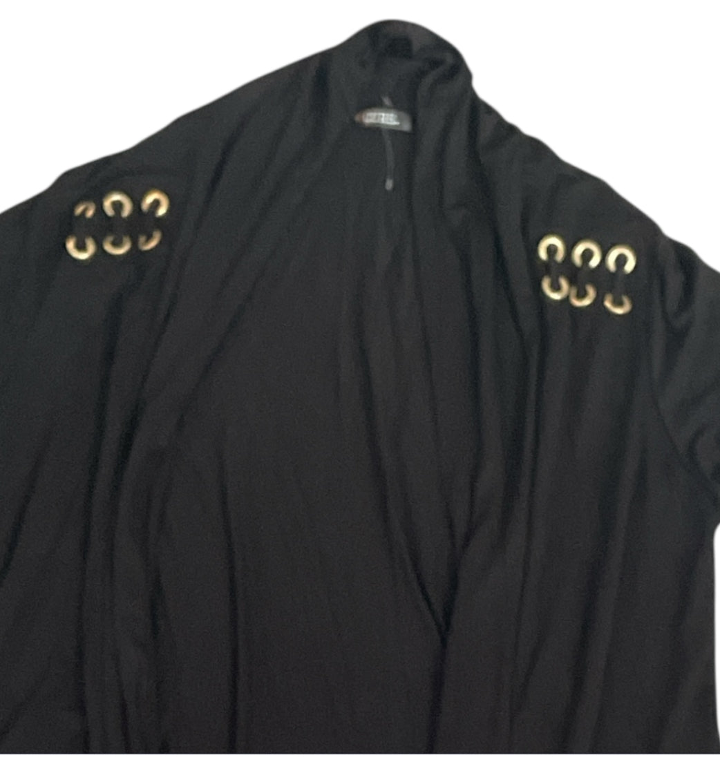 CURE Black Open Front Cardigan (X-Large)