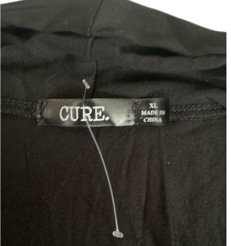 CURE Black Open Front Cardigan (X-Large)
