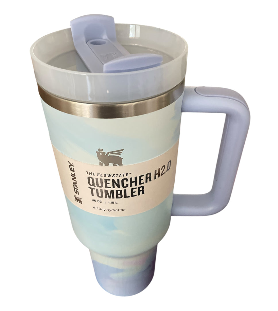 Stanley Blue Tie Dye Quencher Tumbler