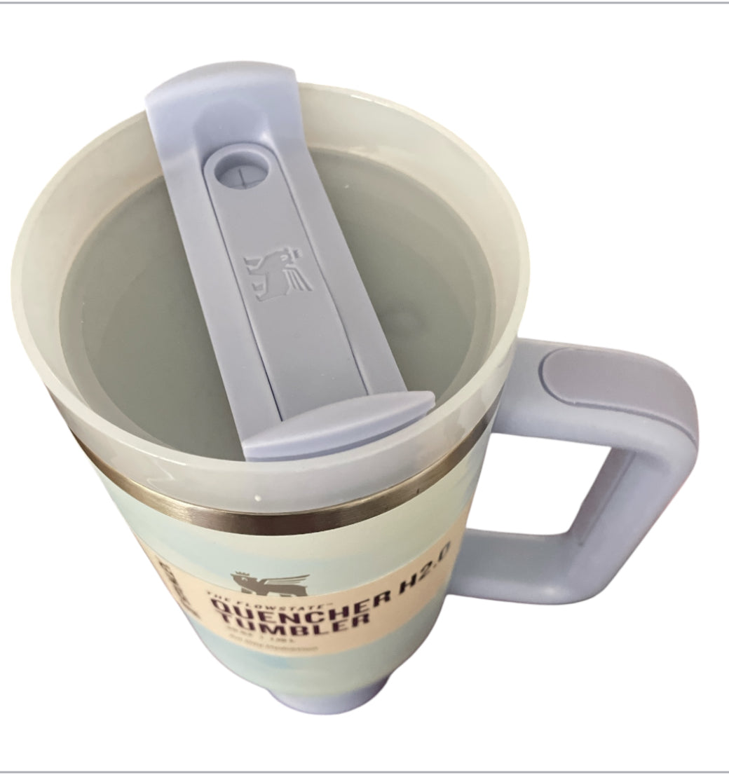 Stanley Blue Tie Dye Quencher Tumbler