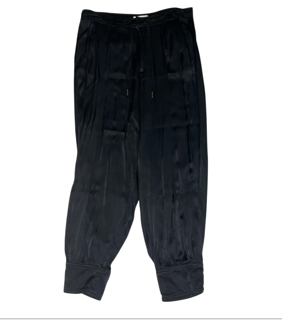 By Anthropologie Silky Cuffed Barrel Pants ( Medium)