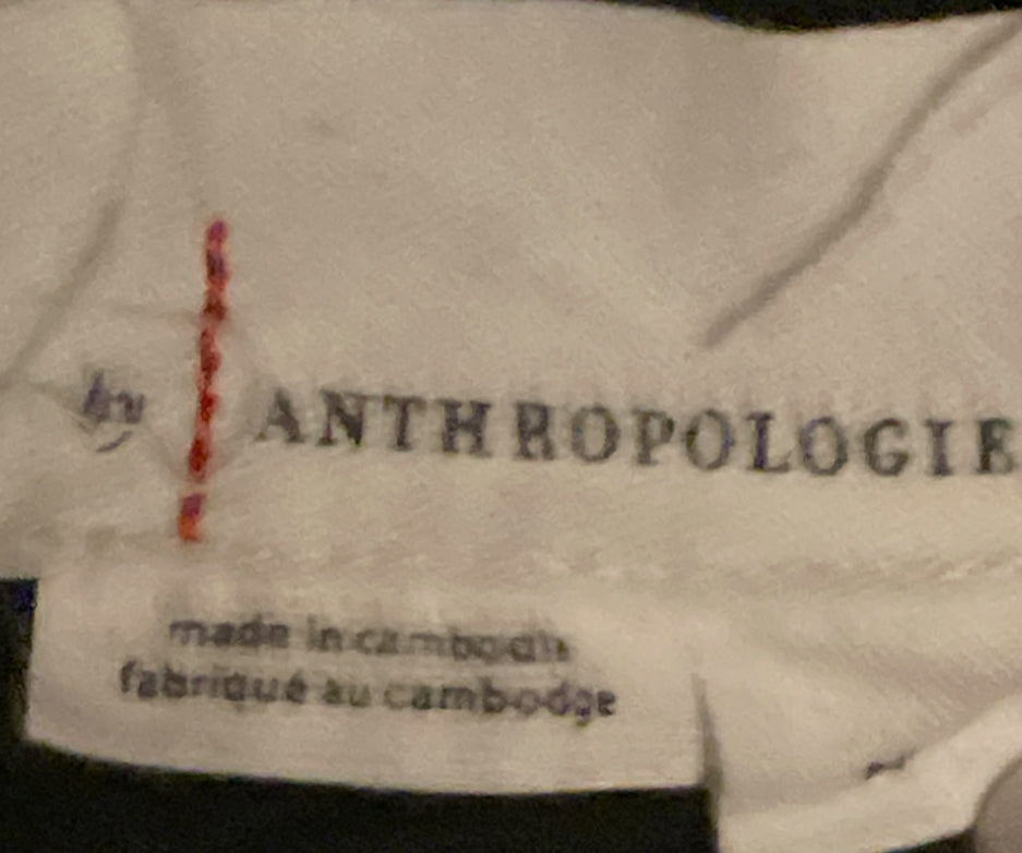 By Anthropologie Silky Cuffed Barrel Pants ( Medium)