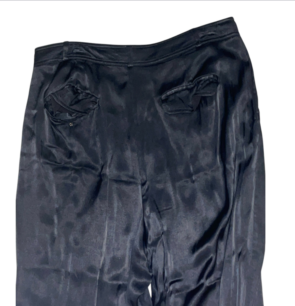 By Anthropologie Silky Cuffed Barrel Pants ( Medium)