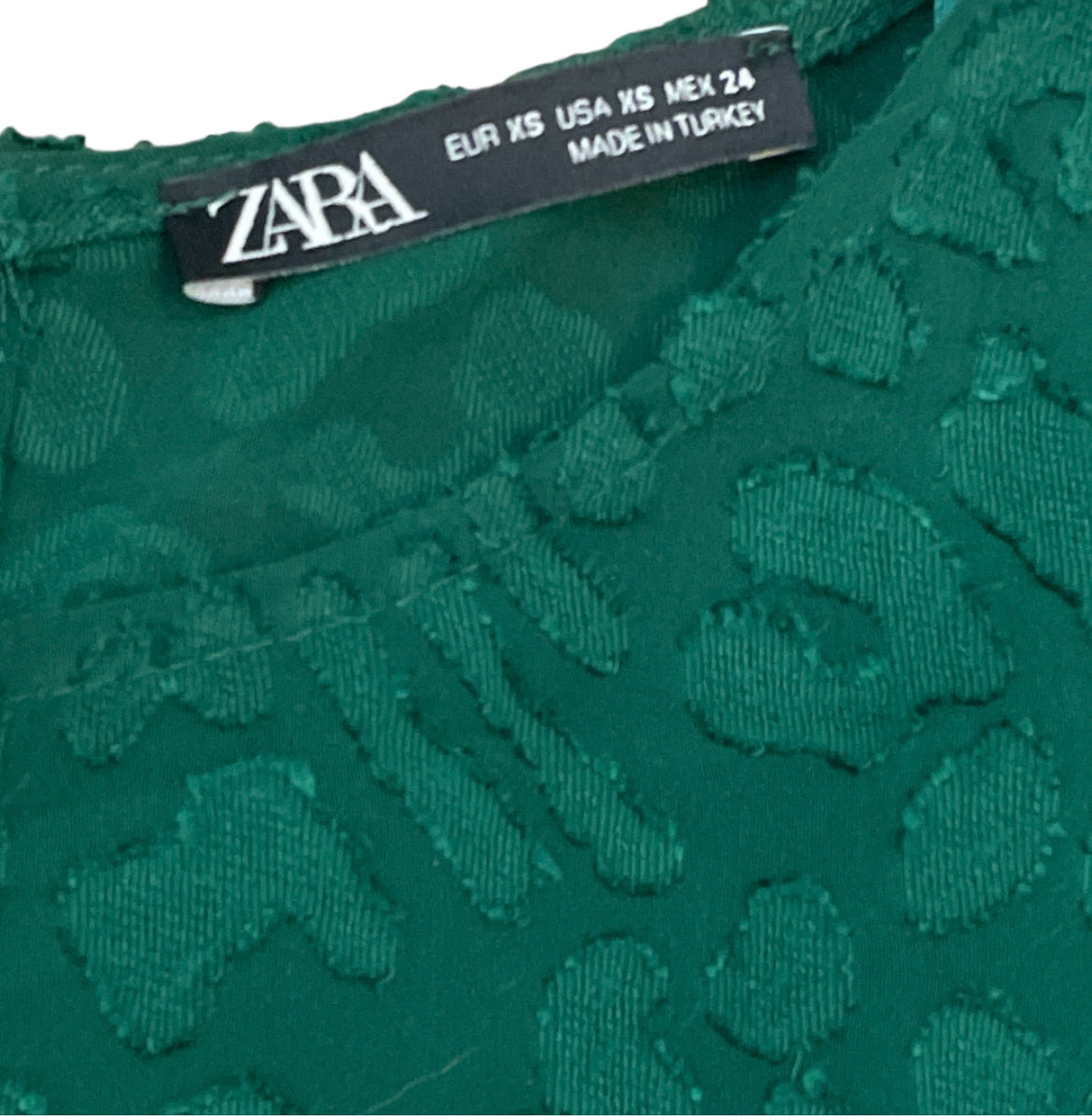 Zara Balloon Sleeve Jacquard Dress (X-Small)