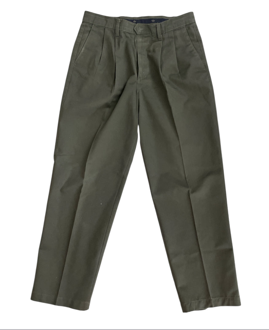 Dockers Classic Fit Olive Green Chinos (34 x 30)