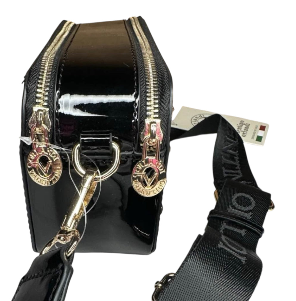Valentino Orlandi Crossbody Black Camera Bag