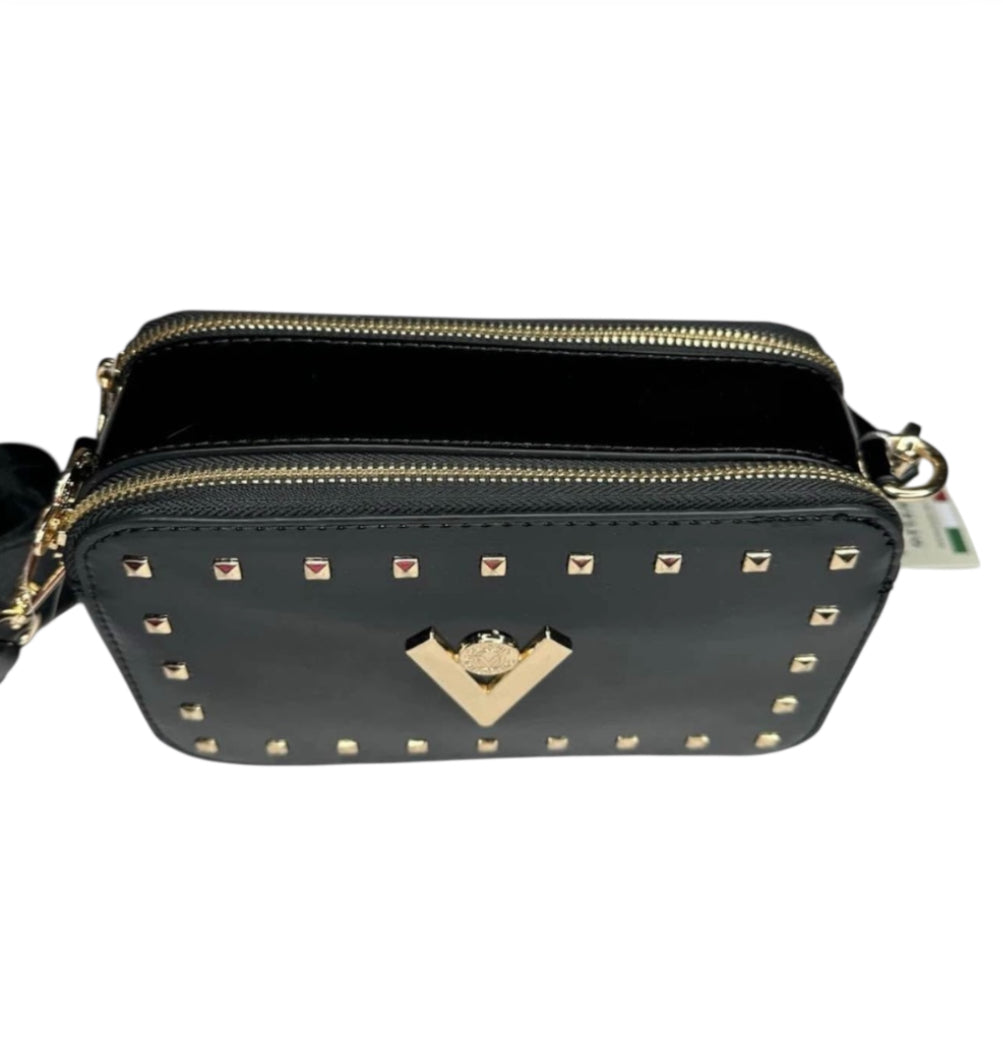 Valentino Orlandi Crossbody Black Camera Bag