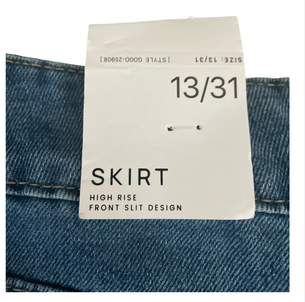 Flying Angel Denim Maxi Skirt (13)