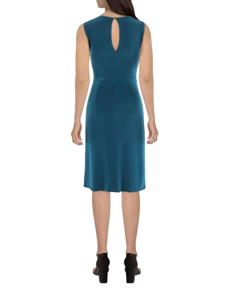 Vince Camuto Ity Bodycon Dress with Ruched Front Skirt (16)