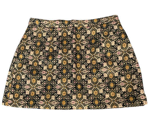 Forever 21 Metallic Jacquard Detail Skirt (Medium)