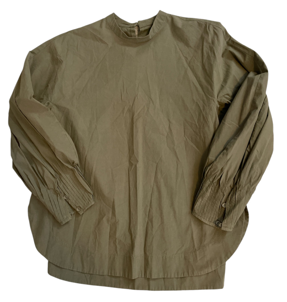 Intentionally Army Green Balloon Sleeve Blouse (Large)