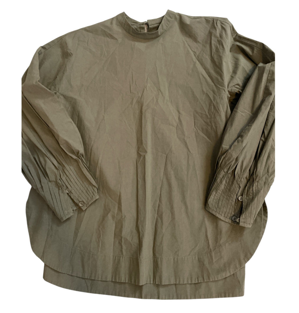 Intentionally Army Green Balloon Sleeve Blouse (Large)