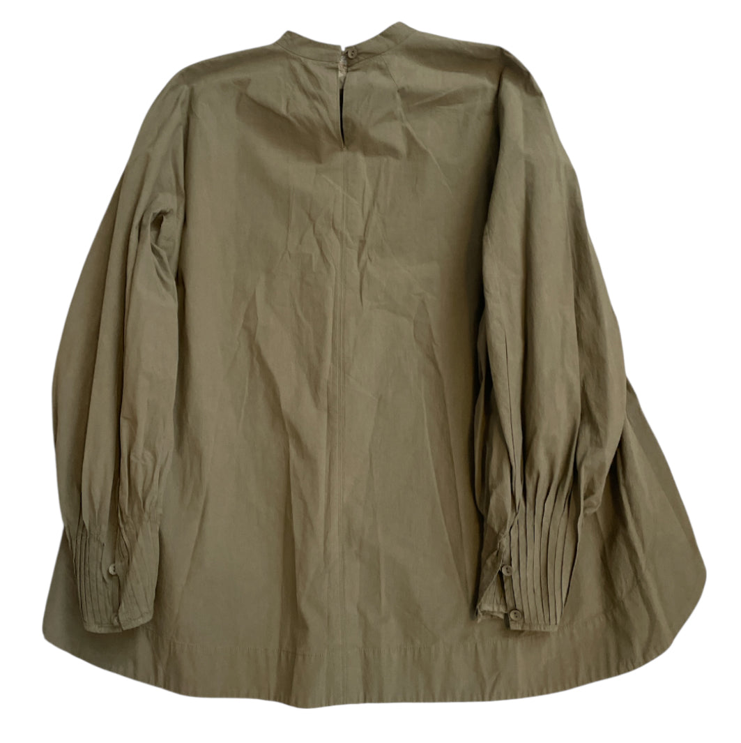 Intentionally Army Green Balloon Sleeve Blouse (Large)