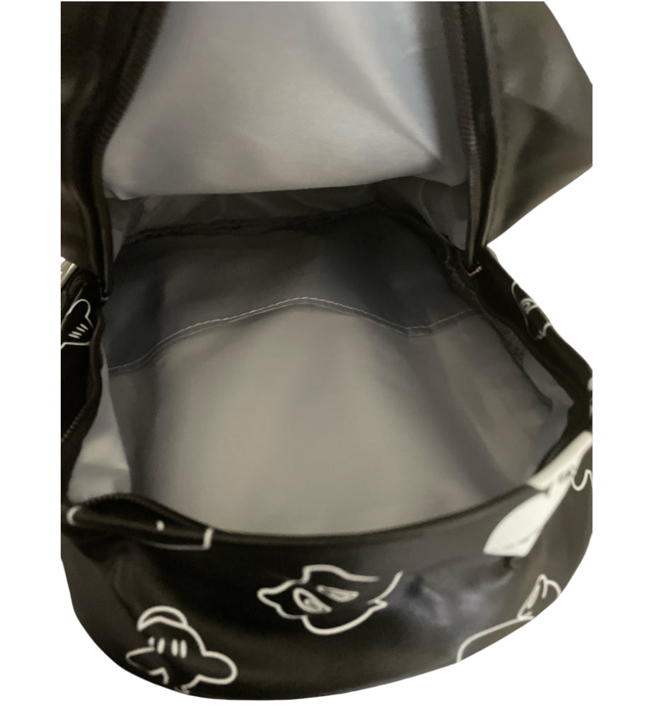 Mickey & Friends Black Faux Leather Mini Backpack