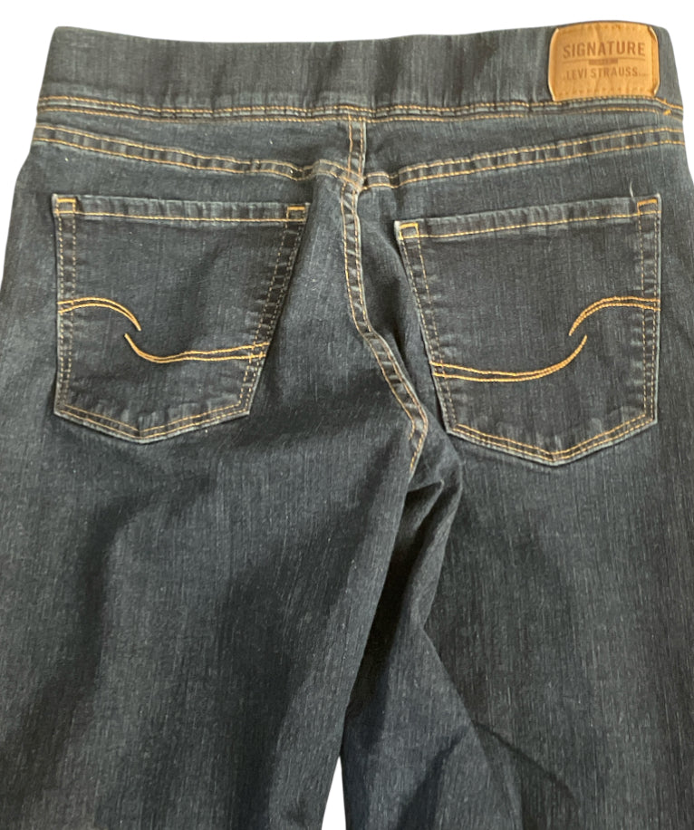 Signature Levi Strauss Denim Bootcut Pull On Jeans (6)