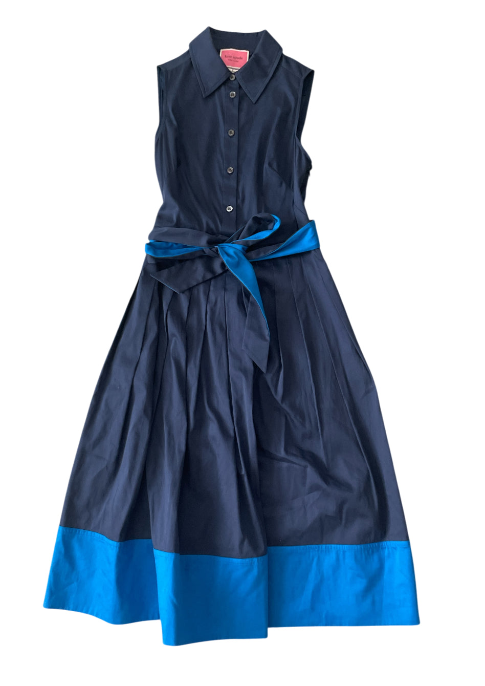 Kate Spade New York Poplin Colorblock Shirt Dress (0)