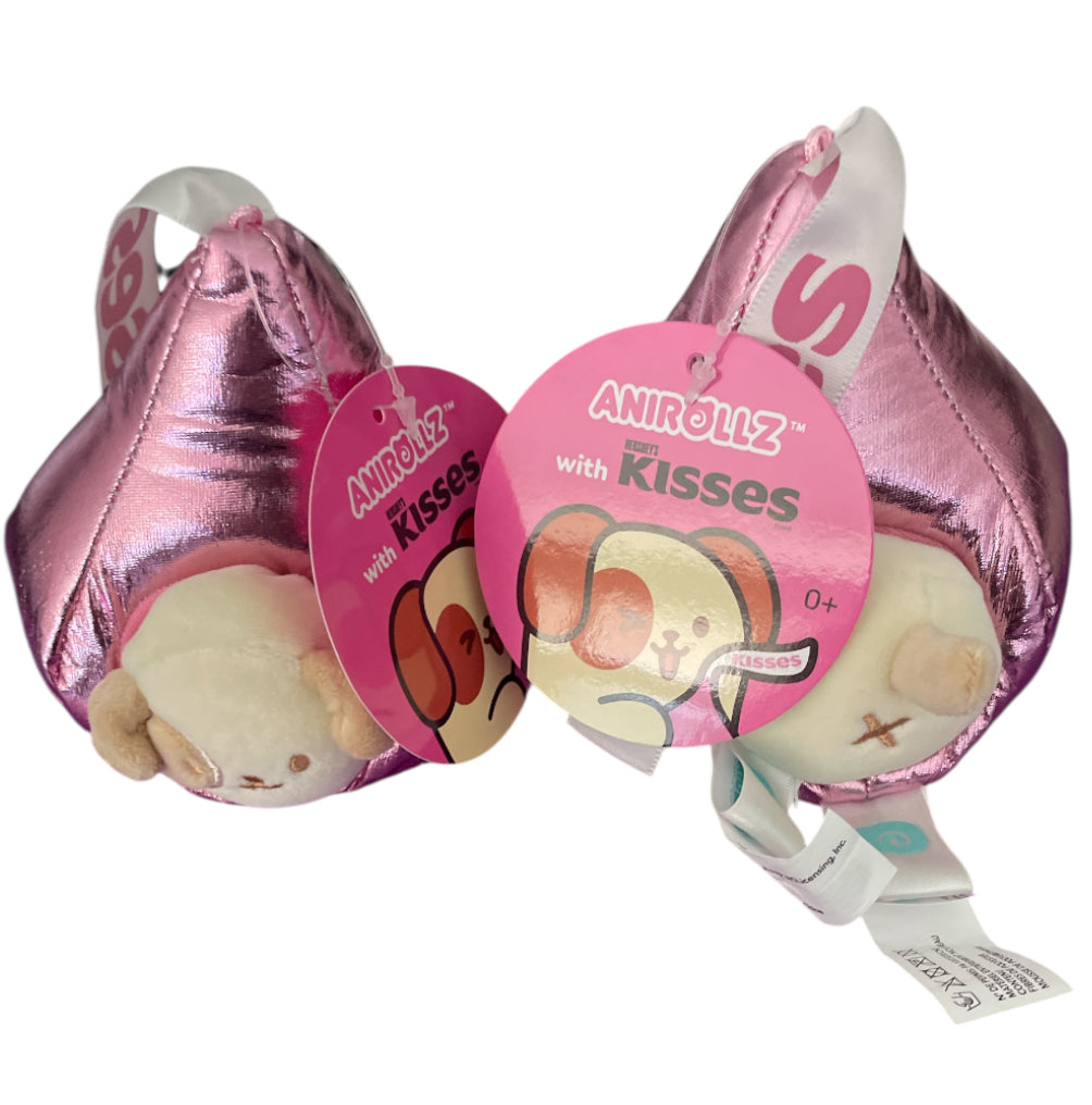 Hershey Puppiroll Pink Kisses Small Plush