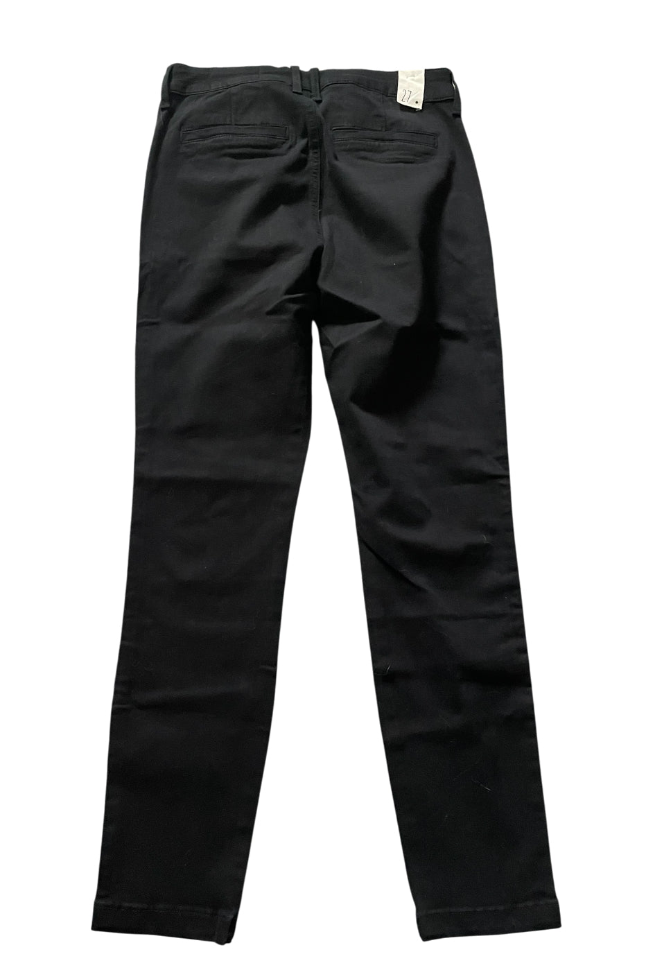 Cosmic Blue Love black skinny-fit trousers featuring thin pink piping (27)