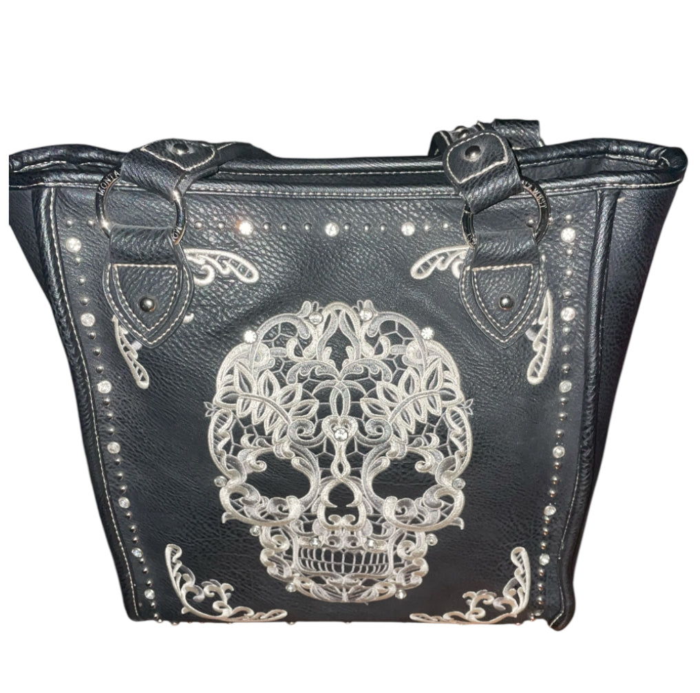 Montana West Sugar Skull Collection Concealed Handgun Tote