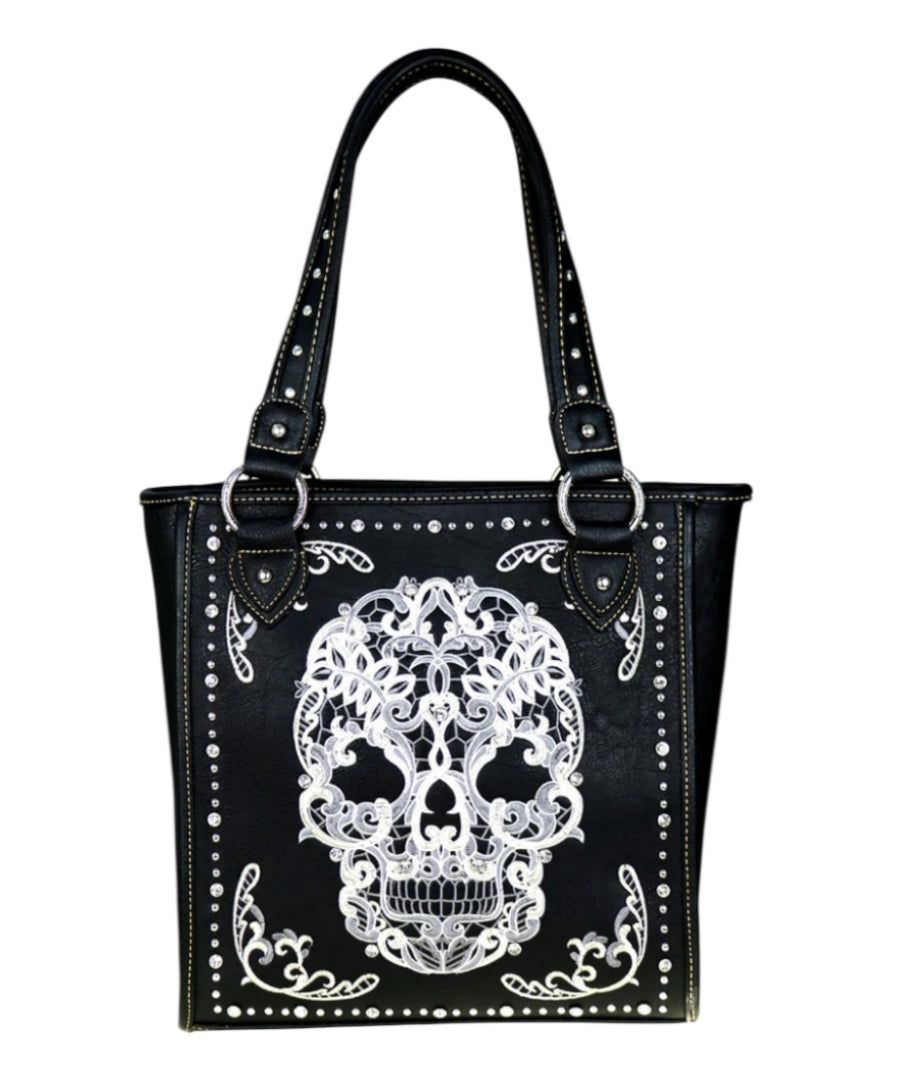 Montana West Sugar Skull Collection Concealed Handgun Tote