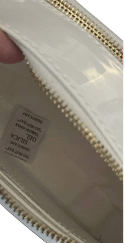 Valentino Orlandi Glossy White Studded Bag