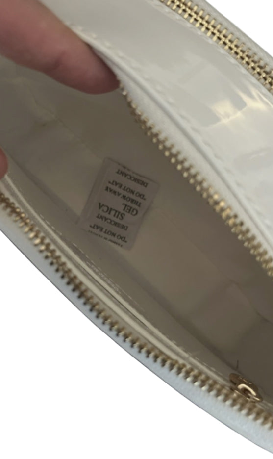 Valentino Orlandi Glossy White Studded Bag