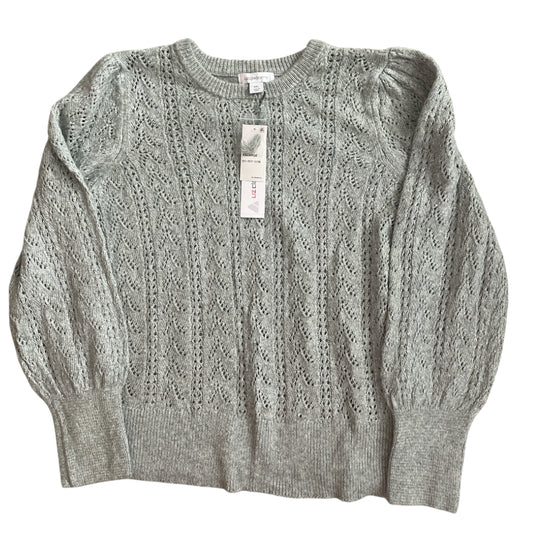 Liz Claiborne Pointelle Mixed Stitch Sweater (XX-Large)