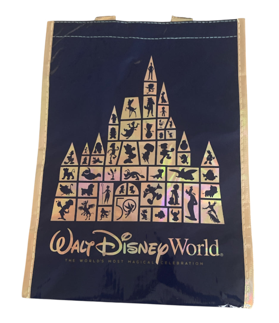 Disney World 50th Anniversary Celebration Bag & Canvas Mickey Travel Bag