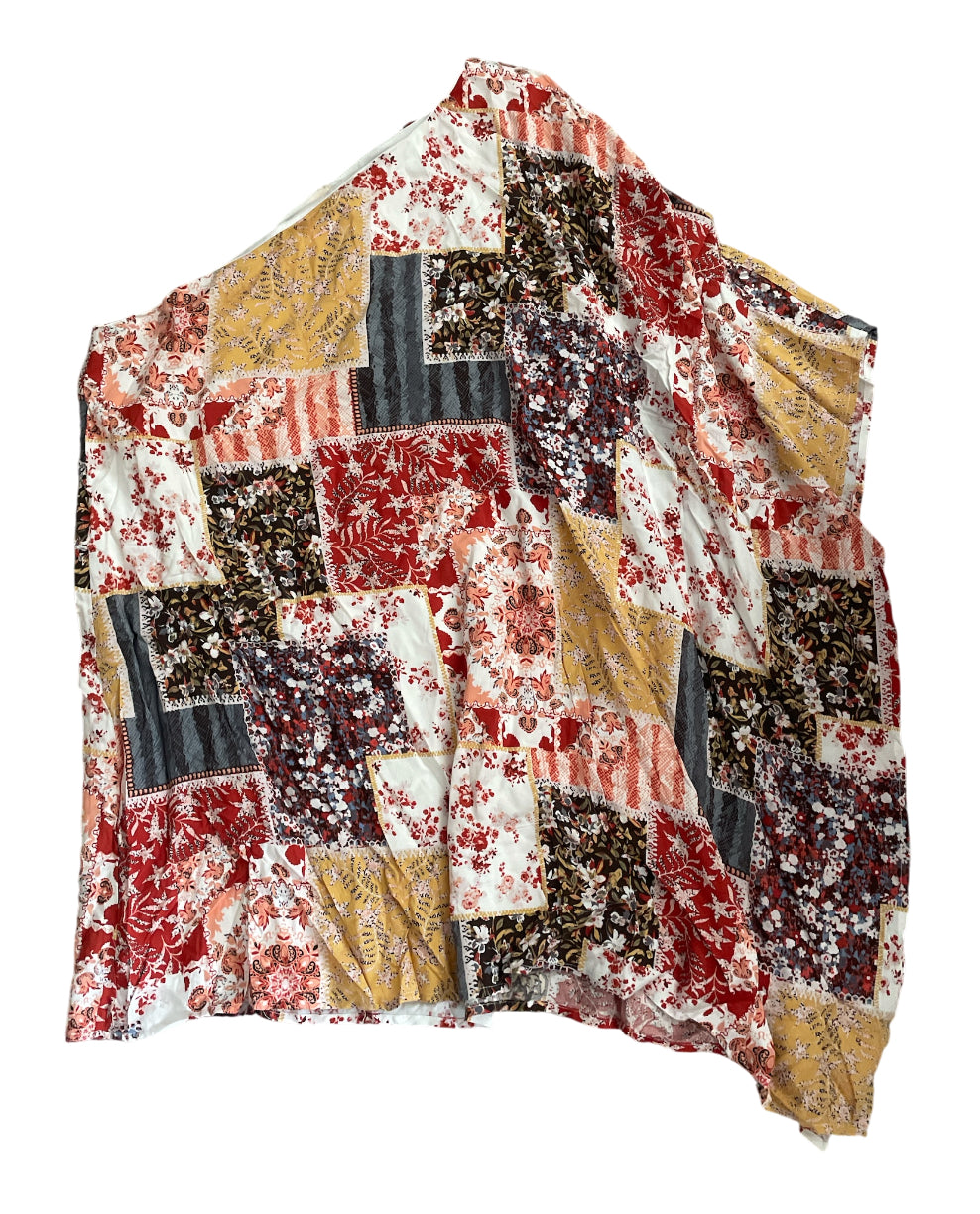 Savanna Jane Patchwork Print One Shoulder Dress (1x)