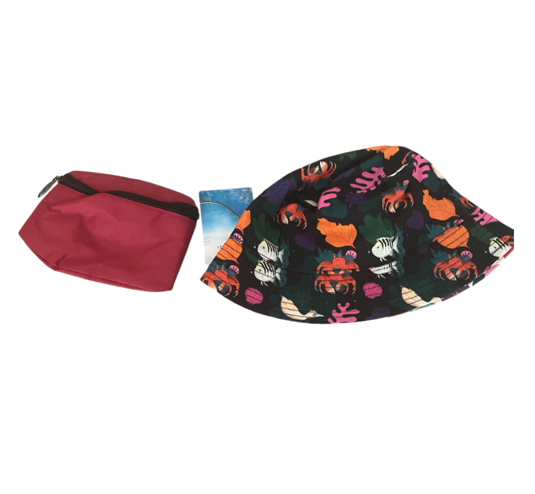 Disney Ariel The Little Mermaid Reversible Bright Sea Bucket Hat