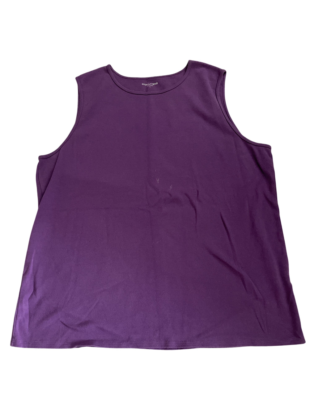 Eileen Fisher Purple Sleeveless Tunic Top (Large)