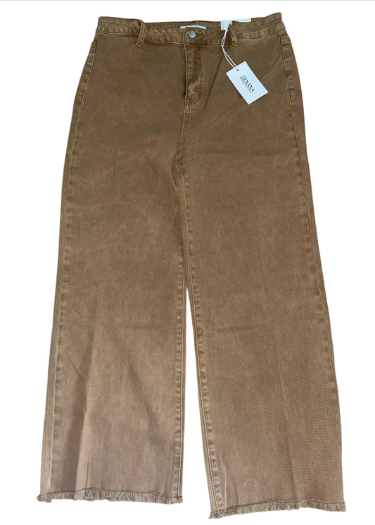 Zenana high-waisted, wide-leg jeans (XL)
