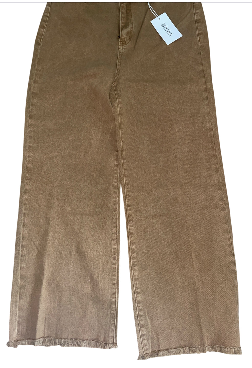 Zenana high-waisted, wide-leg jeans (XL)